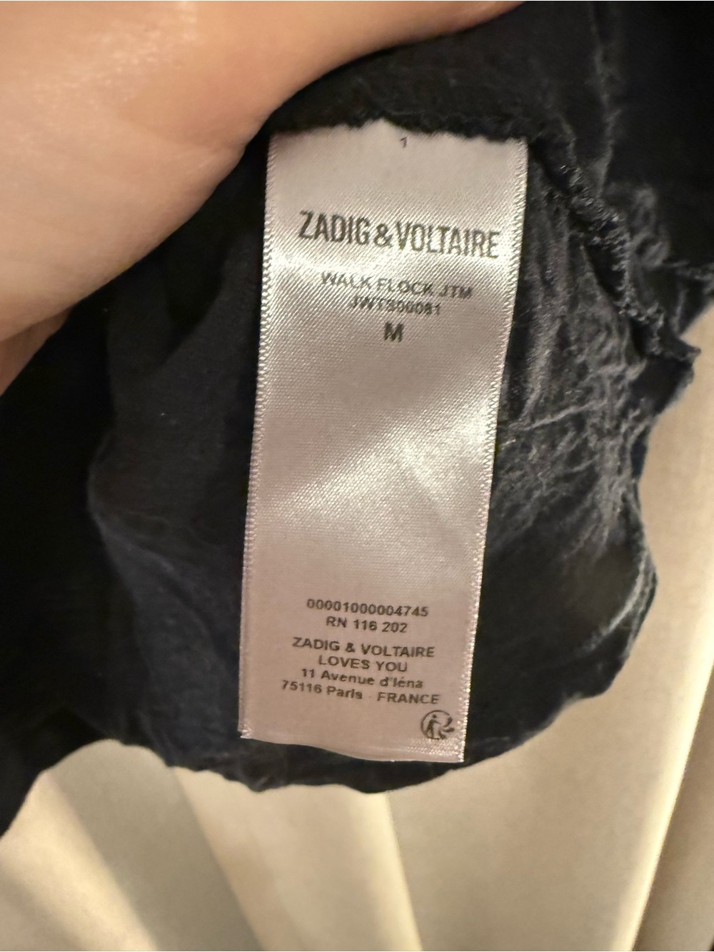 Zadig and Voltaire Je T'aime Black Graphic Tee - Women - Picture 3 of 4